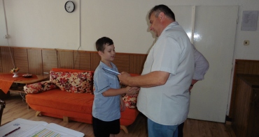 Ocenenie žiakov ZŠ s MŠ Bežovce starostom obce